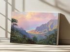 Na Pali Coast Summer Sunrise Wall Art | Hawaii Kauai Valley Landscape Painting