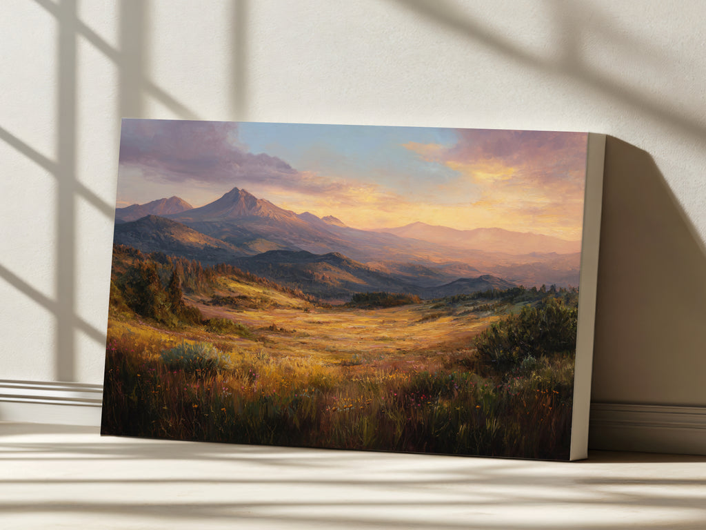 Lassen Volcanic National Park Spring Sunset Wall Art | California Landscape Painting