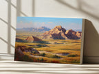 Badlands National Park Summer Wall Art | South Dakota Landscape Painting