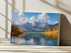 Stanley Lake Fall Wall Art | Idaho Sawtooth Mountain Landscape Painting