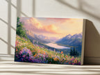 Waterton Lakes National Park Spring Sunrise Wall Art | Canada Lakeside Painting