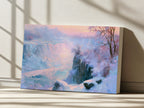 Niagara Falls Winter Sunrise Wall Art | Canada New York Landscape Painting