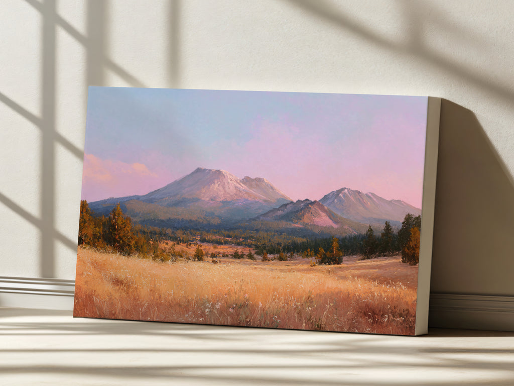 Lassen Volcanic National Park Summer Sunrise Wall Art | California Landscape Painting