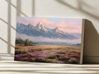 Grand Teton National Park Spring Sunrise Wall Art | Wyoming Mountain Landscape Painting
