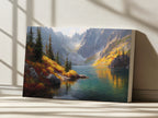 Colchuck Lake Fall Wall Art | Washington Landscape Painting