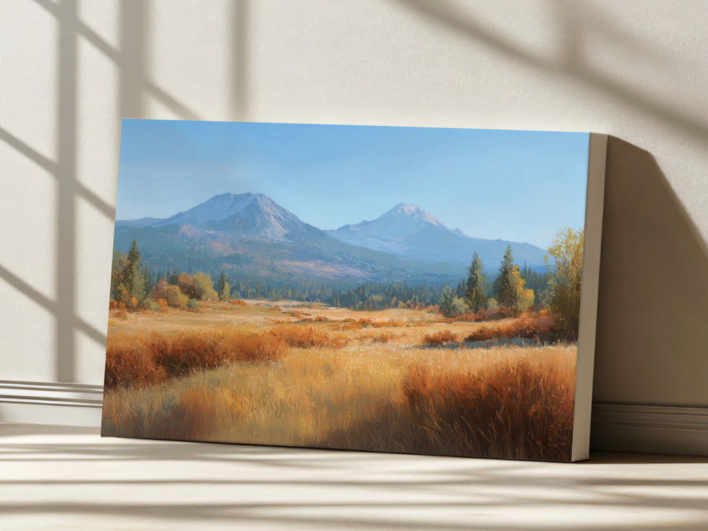 Lassen Volcanic National Park Fall Wall Art | California Landscape Painting