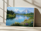 Oxbow Bend Spring Wall Art | Grand Teton National Park Wyoming Landscape Painting