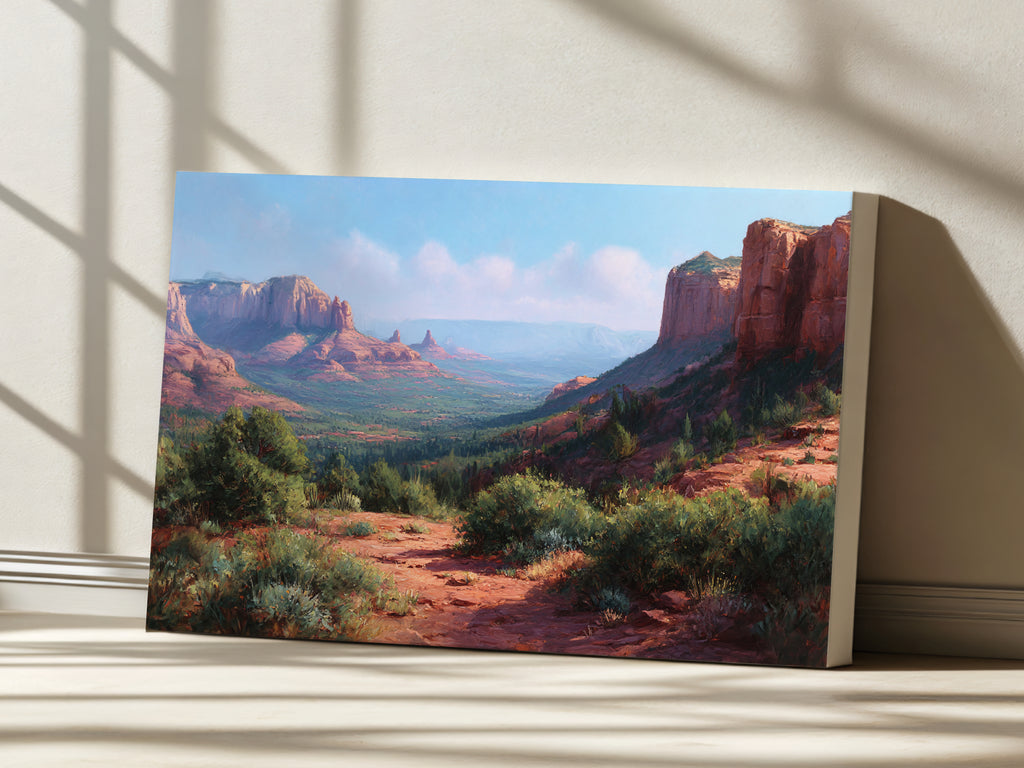 Sedona Summer Wall Art | Arizona Red Rock Landscape Painting