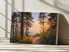 Lake Michigan Summer Sunset Wall Art | Midwest Shoreline Landscape Painting