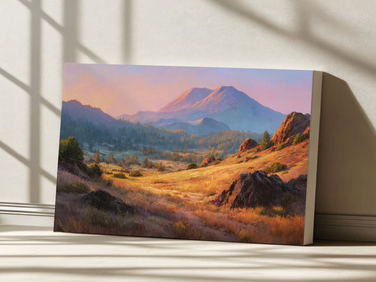 Lassen Volcanic National Park Summer Sunset Wall Art | California Landscape Painting