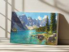 Moraine Lake Summer Wall Art | Banff National Park Canada Landscape Painting