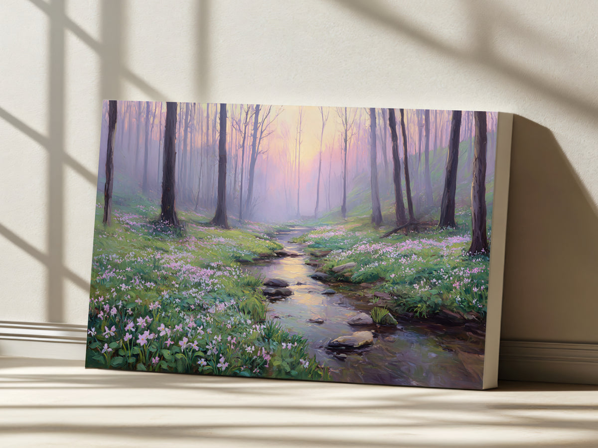Cuyahoga Valley National Park Spring Sunrise Wall Art | Ohio River Landscape Painting