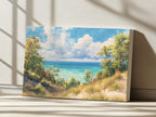 Lake Michigan Summer Wall Art | Midwest Sand Dune Landscape Painting