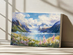 Margerie Glacier Summer Wall Art | Glacier Bay National Park Alaska Iceberg Painting