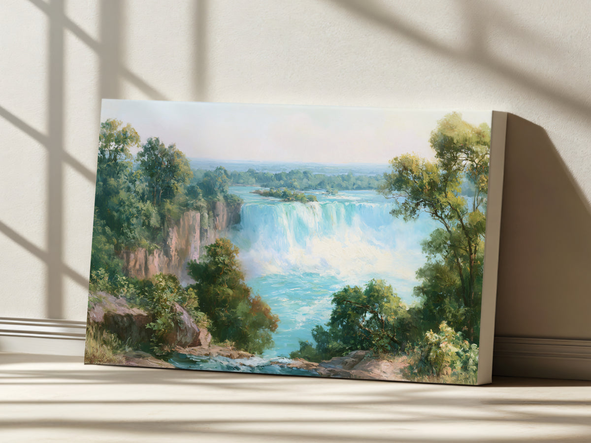 Niagara Falls Summer Wall Art | Canada New York Landscape Painting