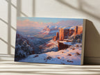 Sedona Winter Sunrise Wall Art | Arizona Red Rock Landscape Painting