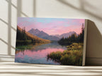 Stanley Lake Summer Sunrise Wall Art | Idaho Sawtooth Mountain Landscape Painting