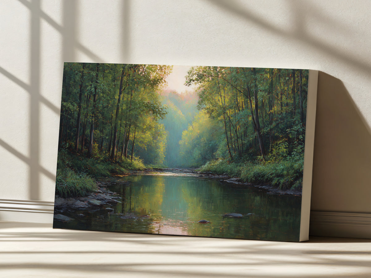 Cuyahoga Valley National Park Summer Sunrise Wall Art | Ohio River Landscape Painting