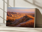 Badlands National Park Fall Sunset Wall Art | South Dakota Landscape Painting