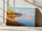 Lake Superior Fall Wall Art | Minnesota Fall Foliage Shoreline Painting