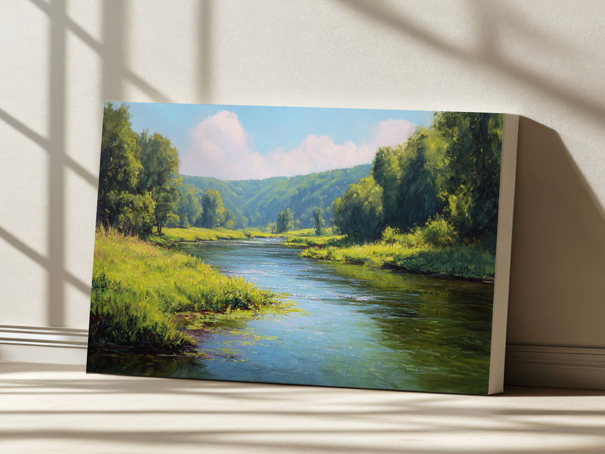 Cuyahoga Valley National Park Summer Wall Art | Ohio River Landscape Painting