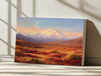Denali National Park Fall Sunrise Wall Art | Alaska Mountain Landscape Painting