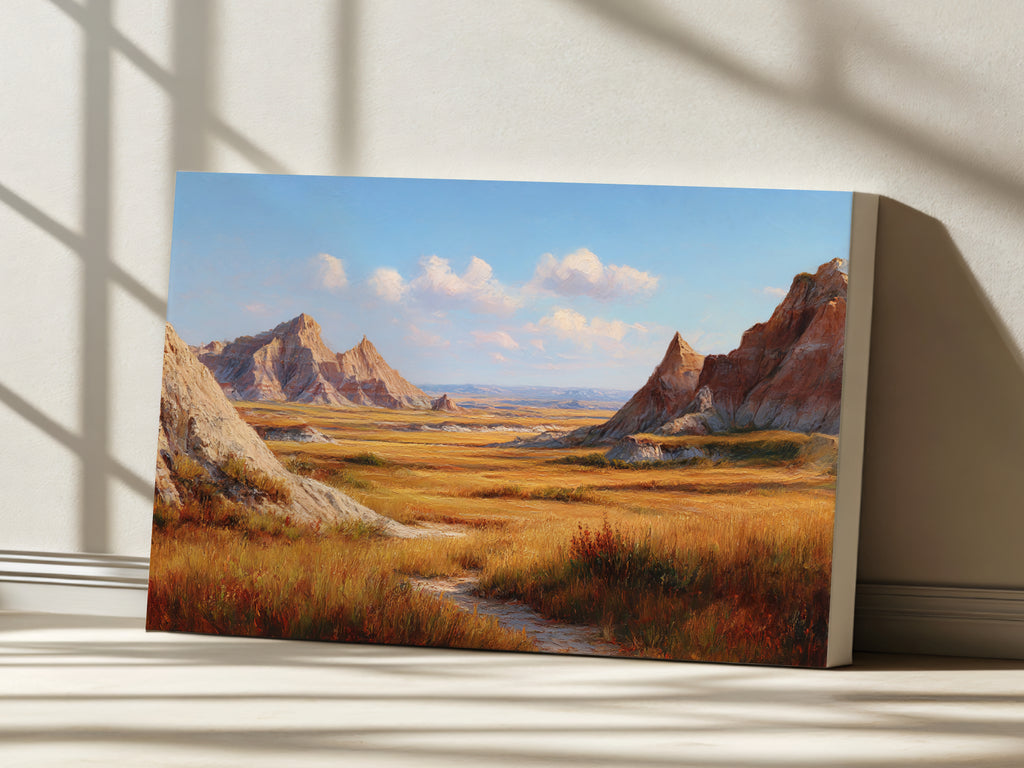 Badlands National Park Fall Wall Art | South Dakota Landscape Painting
