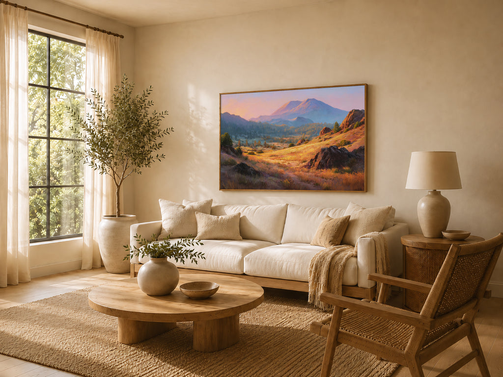 Lassen Volcanic National Park Summer Sunset Wall Art | California Landscape Painting