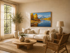 Oxbow Bend Fall Wall Art | Grand Teton National Park Wyoming Landscape Painting