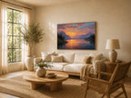 Grand Teton National Park Summer Sunset Wall Art | Wyoming Mountain Landscape Painting