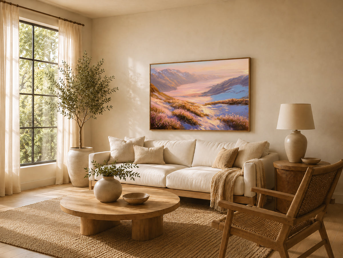 Harding Icefield Spring Sunset Wall Art | Kenai Fjords National Park Alaska Landscape Painting
