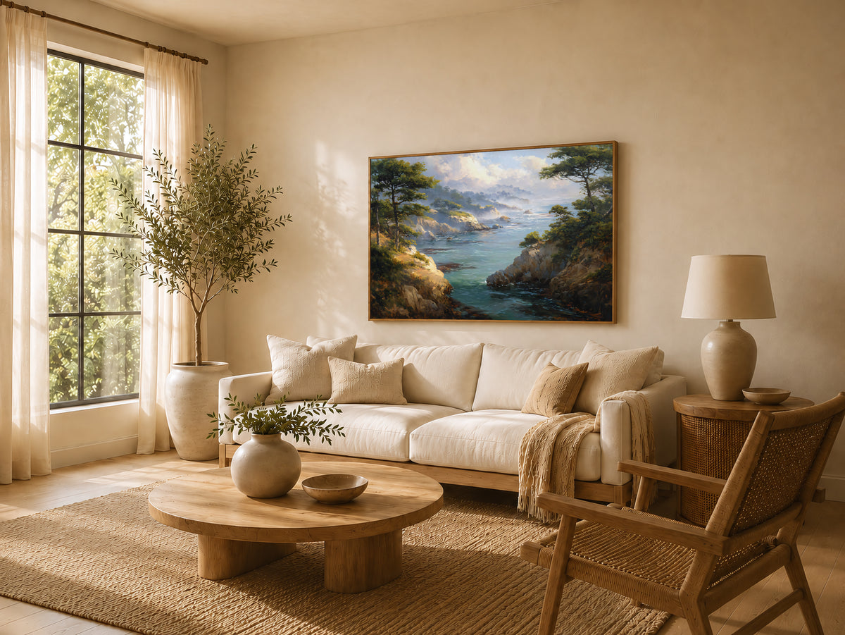 Point Lobos Winter Wall Art | California Monterey Coastal Landscape Painting
