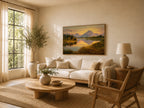 Oxbow Bend Summer Sunset Wall Art | Grand Teton National Park Wyoming Landscape Painting