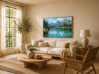 Stanley Lake Summer Wall Art | Idaho Sawtooth Mountain Landscape Painting