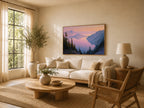 Crater Lake National Park Summer Sunrise Wall Art | Oregon Volcanic Landscape Painting