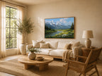 Grand Teton National Park Spring Wall Art | Wyoming Mountain Landscape Painting