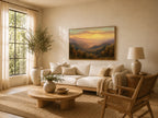 Great Smoky Mountains National Park Fall Sunset Wall Art | North Carolina Tennessee Landscape Painting