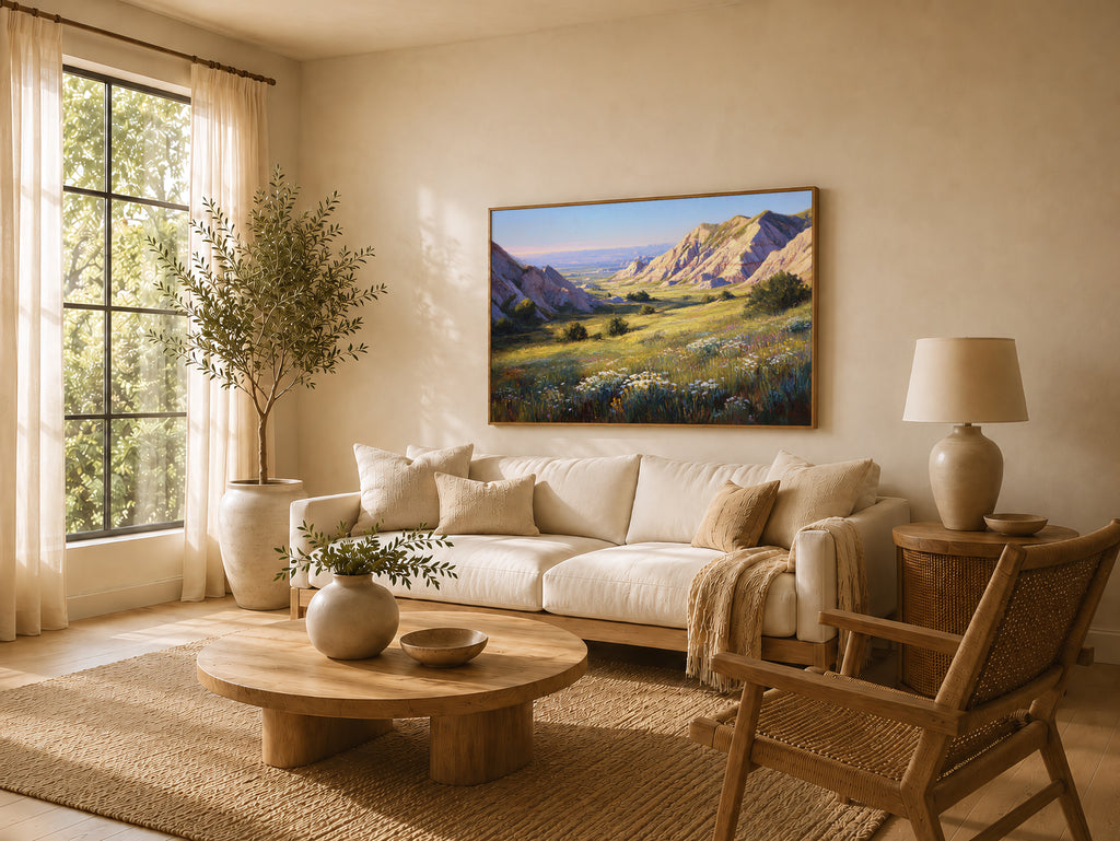 Badlands National Park Spring Wall Art | South Dakota Landscape Painting