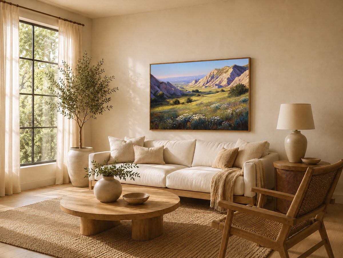 Badlands National Park Spring Wall Art | South Dakota Landscape Painting
