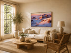 Badlands National Park Winter Sunset Wall Art | South Dakota Landscape Painting