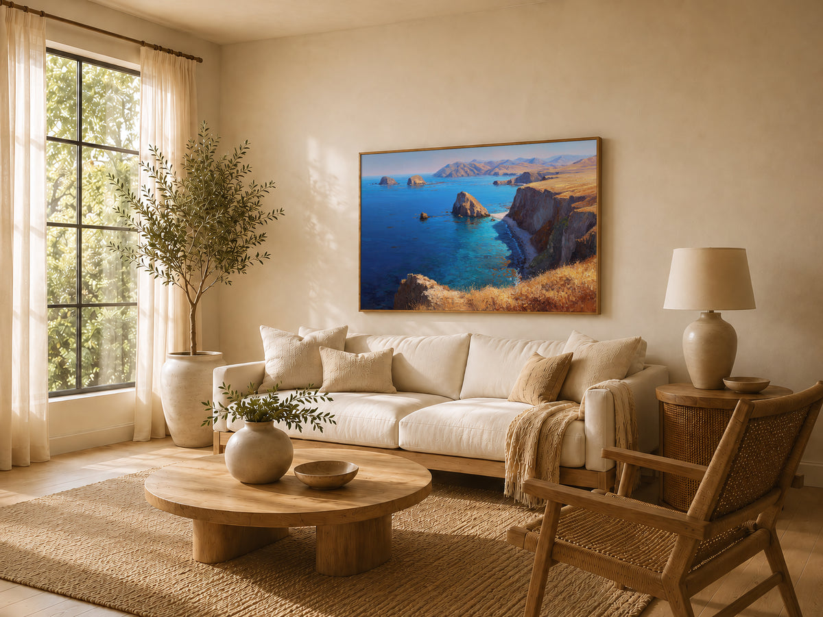Channel Islands National Park Fall Wall Art | California Coastal Landscape Painting