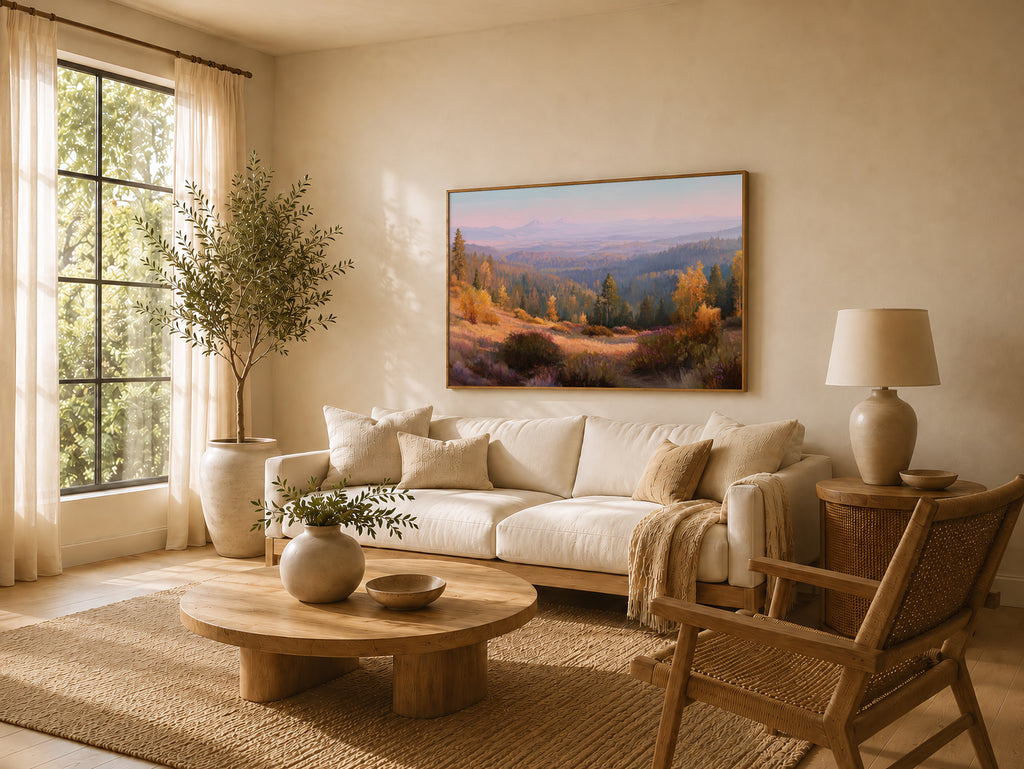 Lassen Volcanic National Park Fall Sunrise Wall Art | California Landscape Painting
