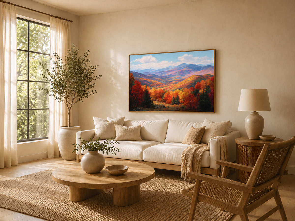 White Mountains Fall Wall Art | New Hampshire Landscape Painting