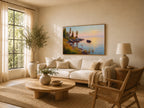 Lake Superior Summer Sunset Wall Art | Minnesota Lakeside Landscape Painting