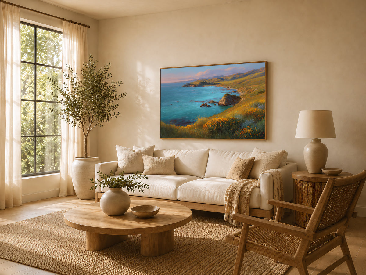 Channel Islands National Park Spring Sunrise Wall Art | California Coastal Landscape Painting