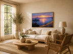 Crater Lake National Park Summer Sunset Wall Art | Oregon Volcanic Landscape Painting