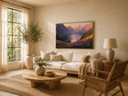 Colchuck Lake Spring Sunset Wall Art | Washington Landscape Painting