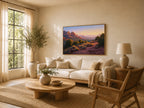 Sedona Summer Sunset Wall Art | Arizona Red Rock Landscape Painting