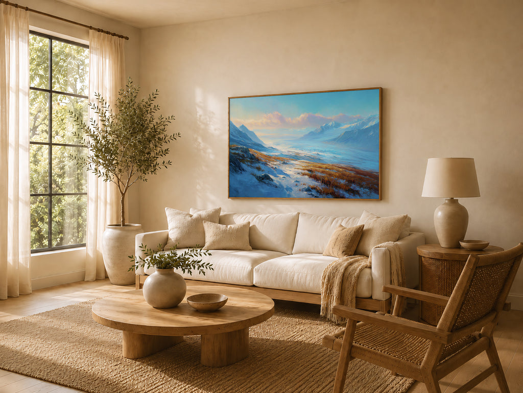 Harding Icefield Fall Sunrise Wall Art | Kenai Fjords National Park Alaska Landscape Painting