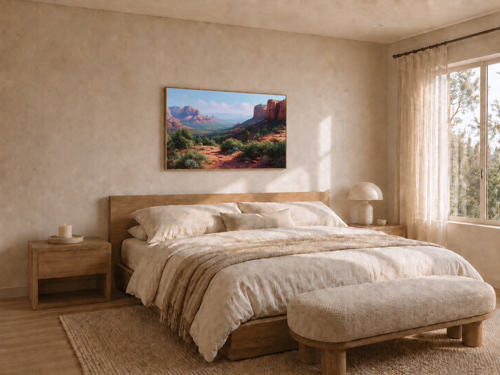 Sedona Summer Wall Art | Arizona Red Rock Landscape Painting